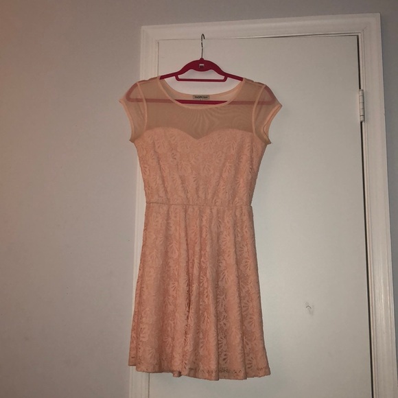 Pale Pink Lace Dress - Picture 1 of 6